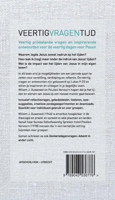 Achterkant van Veertigvragentijd