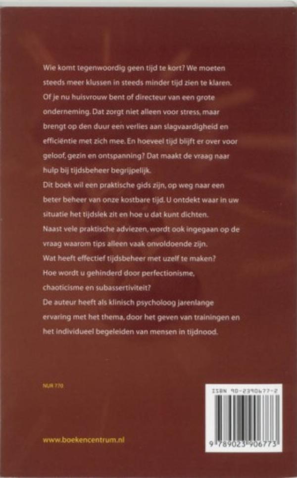 Achterkant van Tijd maken