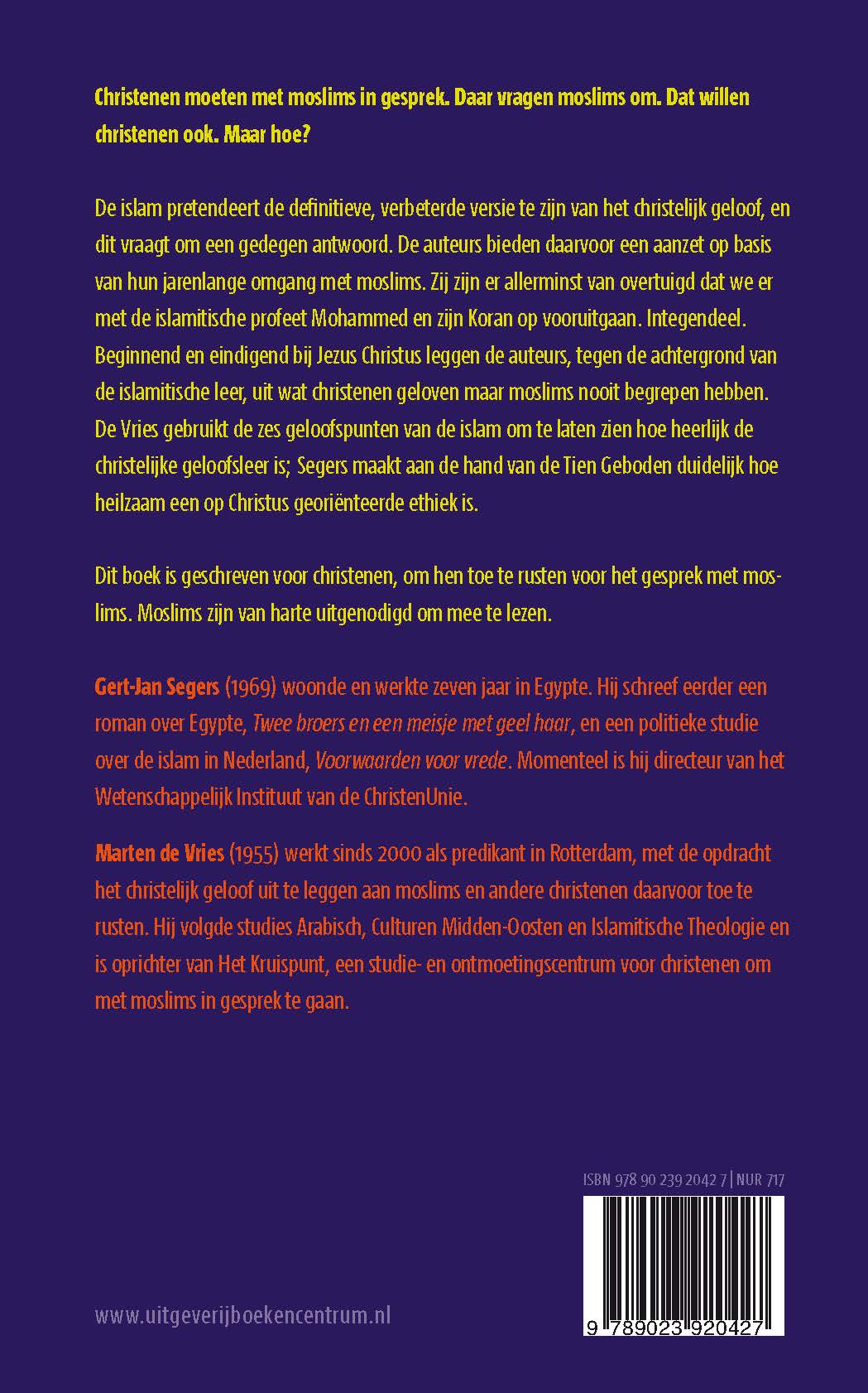 Achterkant van Wat christenen geloven + moslims niet begrijpen