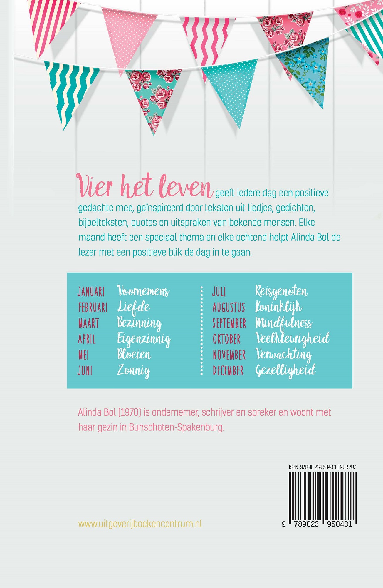 Achterkant van Vier het leven