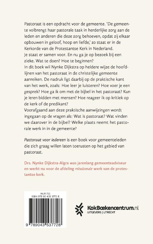 Achterkant van Pastoraat voor iedereen