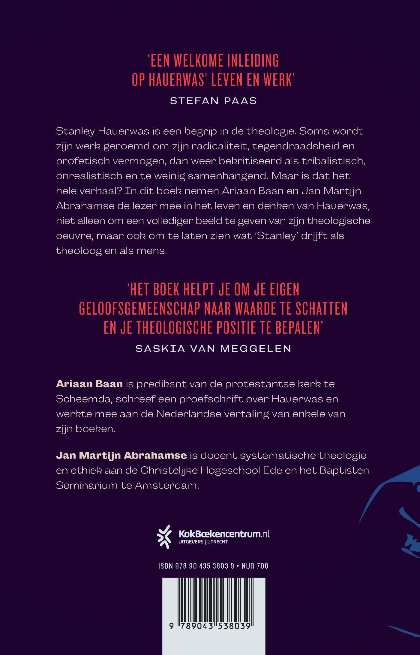 Achterkant van Stanley Hauerwas