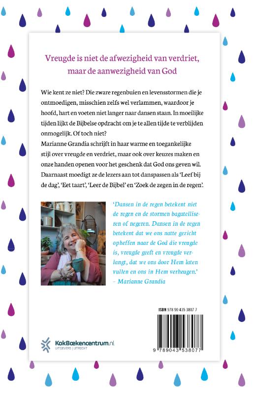 Achterkant van Dansen in de regen