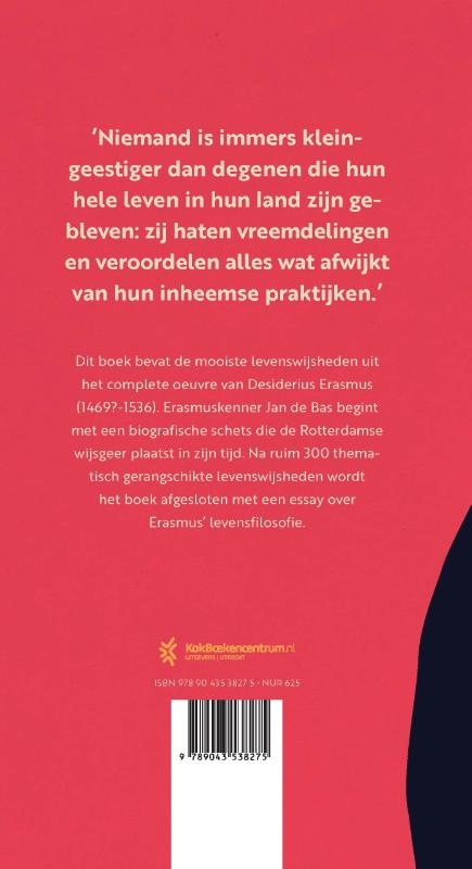Achterkant van Desiderius Erasmus