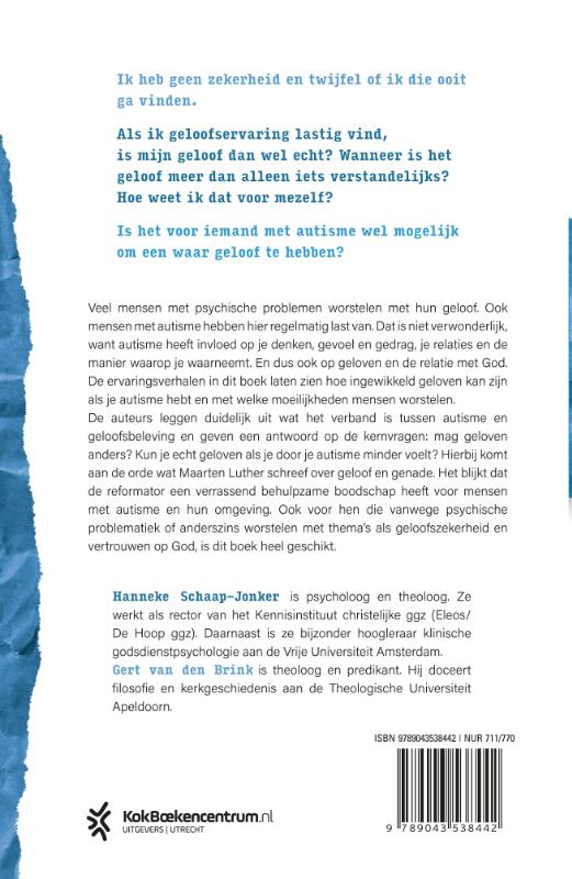 Achterkant van Anders voelen, anders geloven