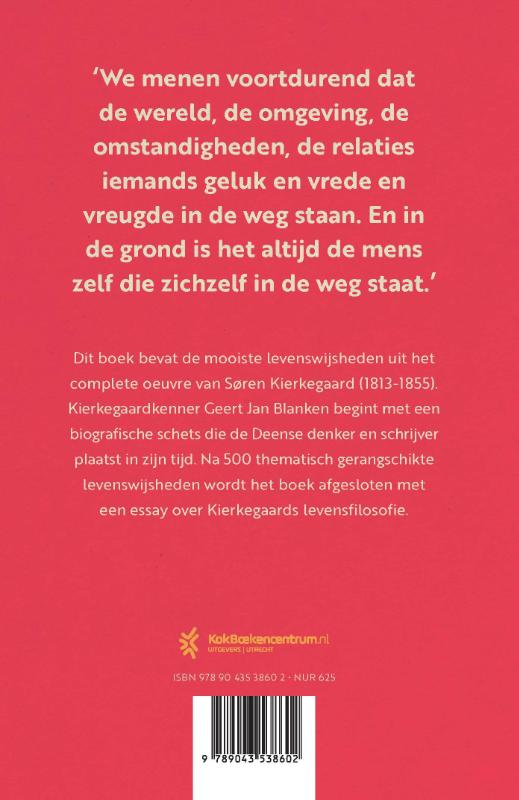 Achterkant van Soren Kierkegaard