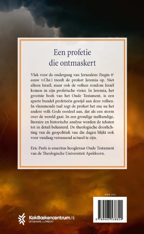 Achterkant van Storm over de wereld