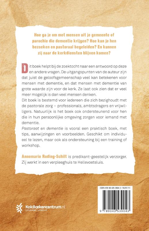 Achterkant van Pastoraat en dementie
