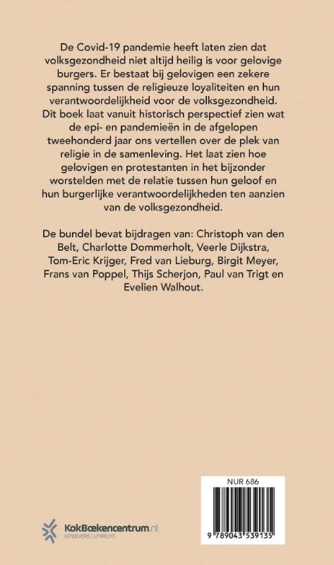Achterkant van Pandemieën en protestanten
