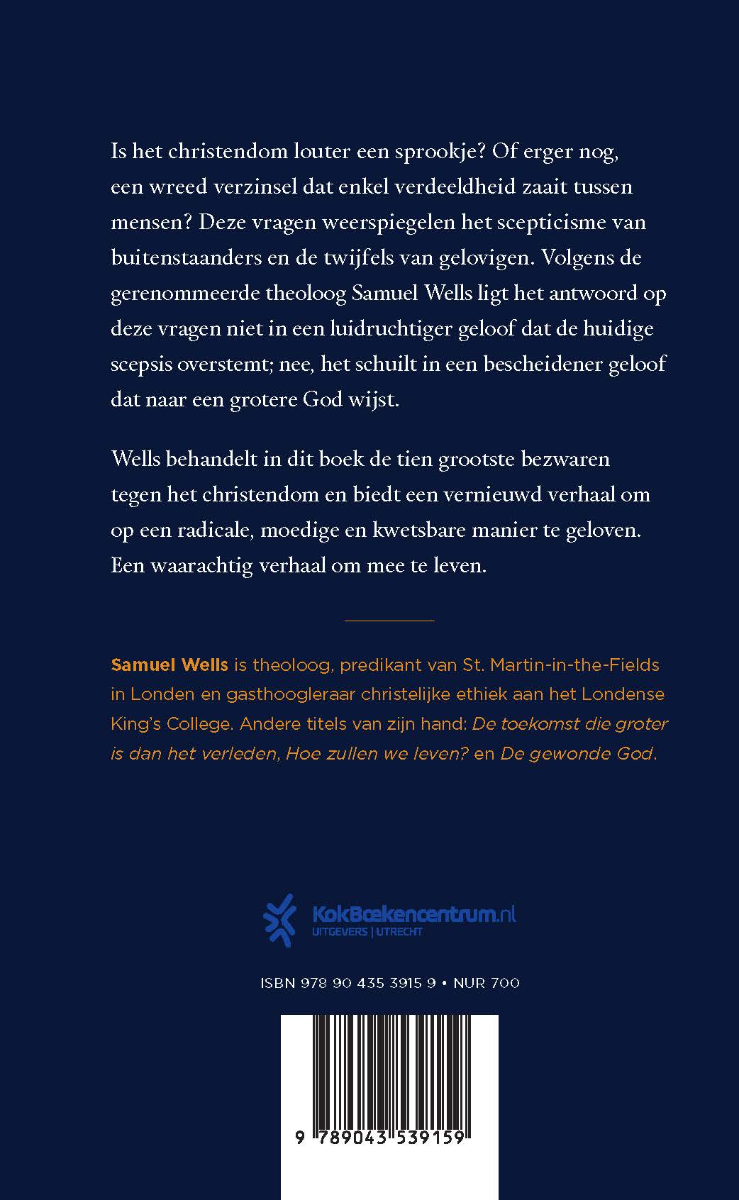 Achterkant van Kleiner geloof grotere God