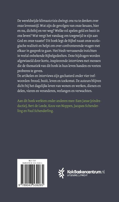 Achterkant van Toegewijd leven
