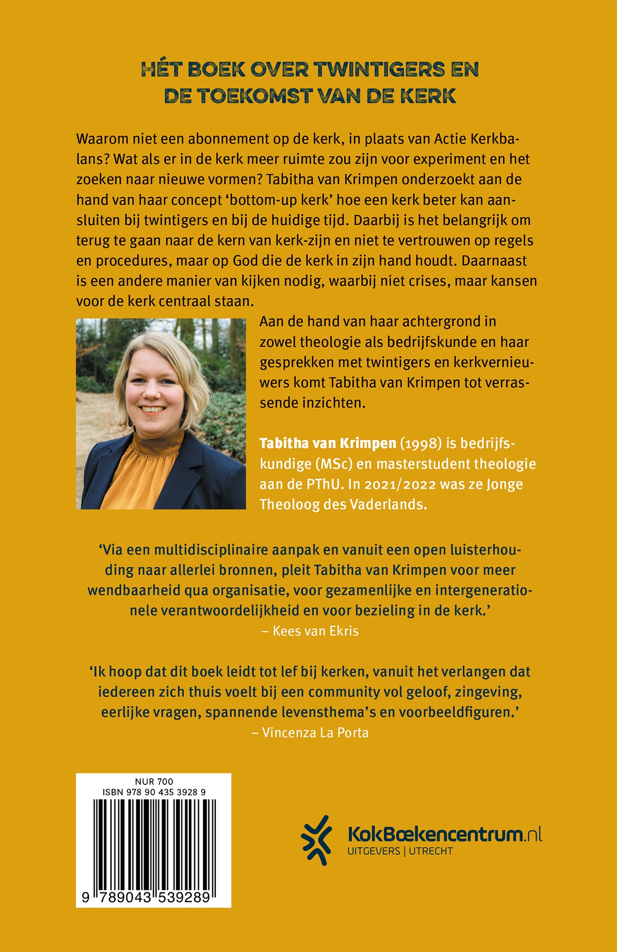 Achterkant van Bottom-up kerk
