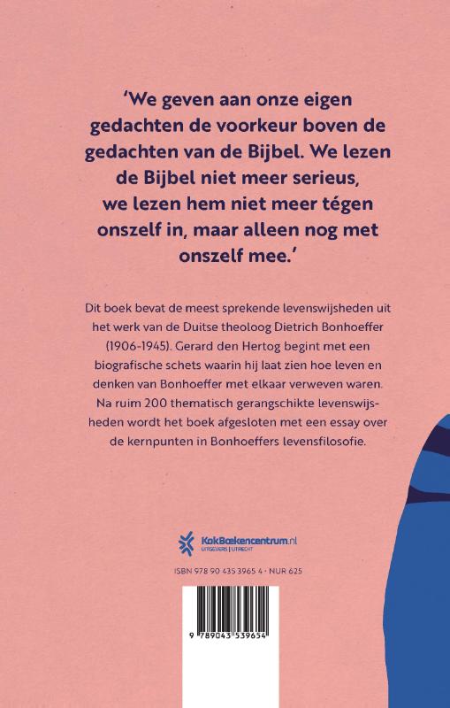 Achterkant van Dietrich Bonhoeffer