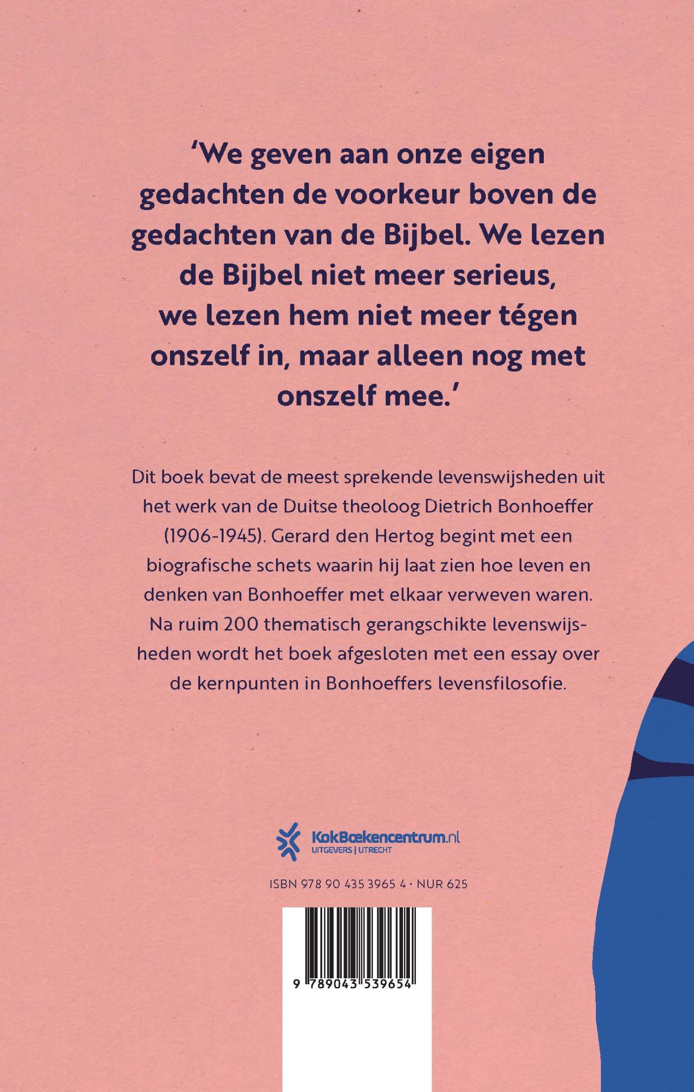 Achterkant van Dietrich Bonhoeffer
