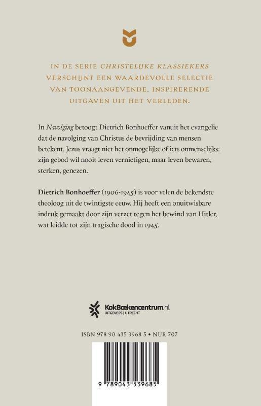 Achterkant van Navolging