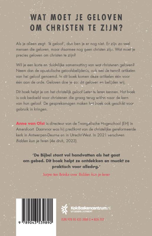 Achterkant van Geloven doe je zo