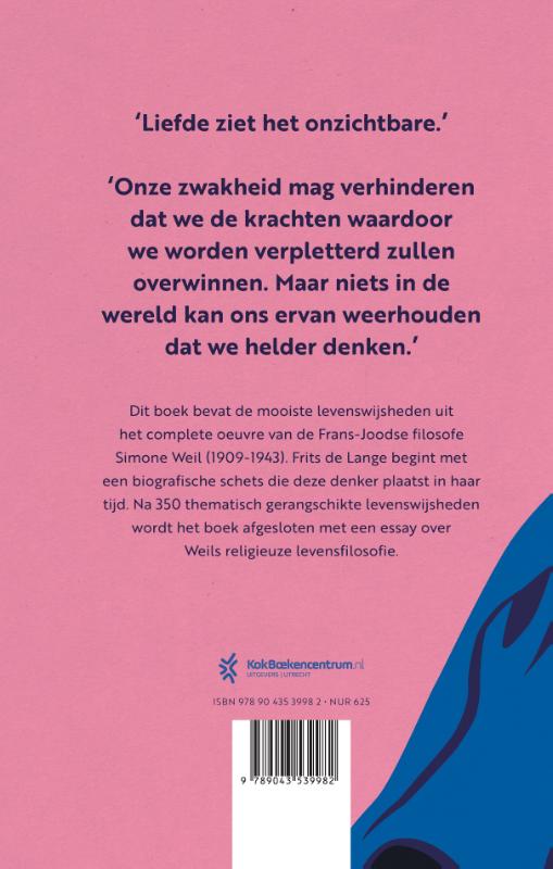 Achterkant van Simone Weil