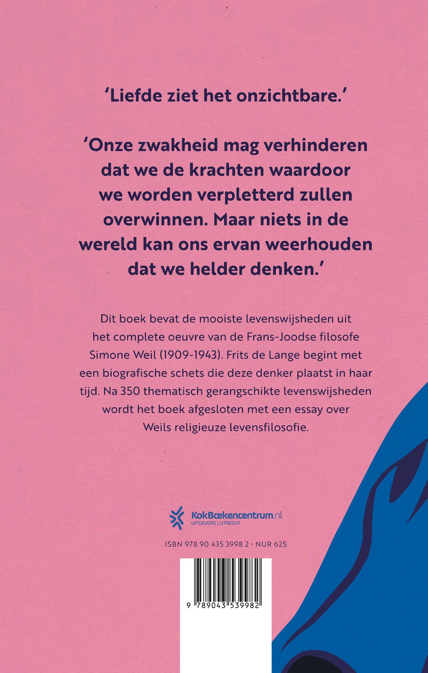 Achterkant van Simone Weil
