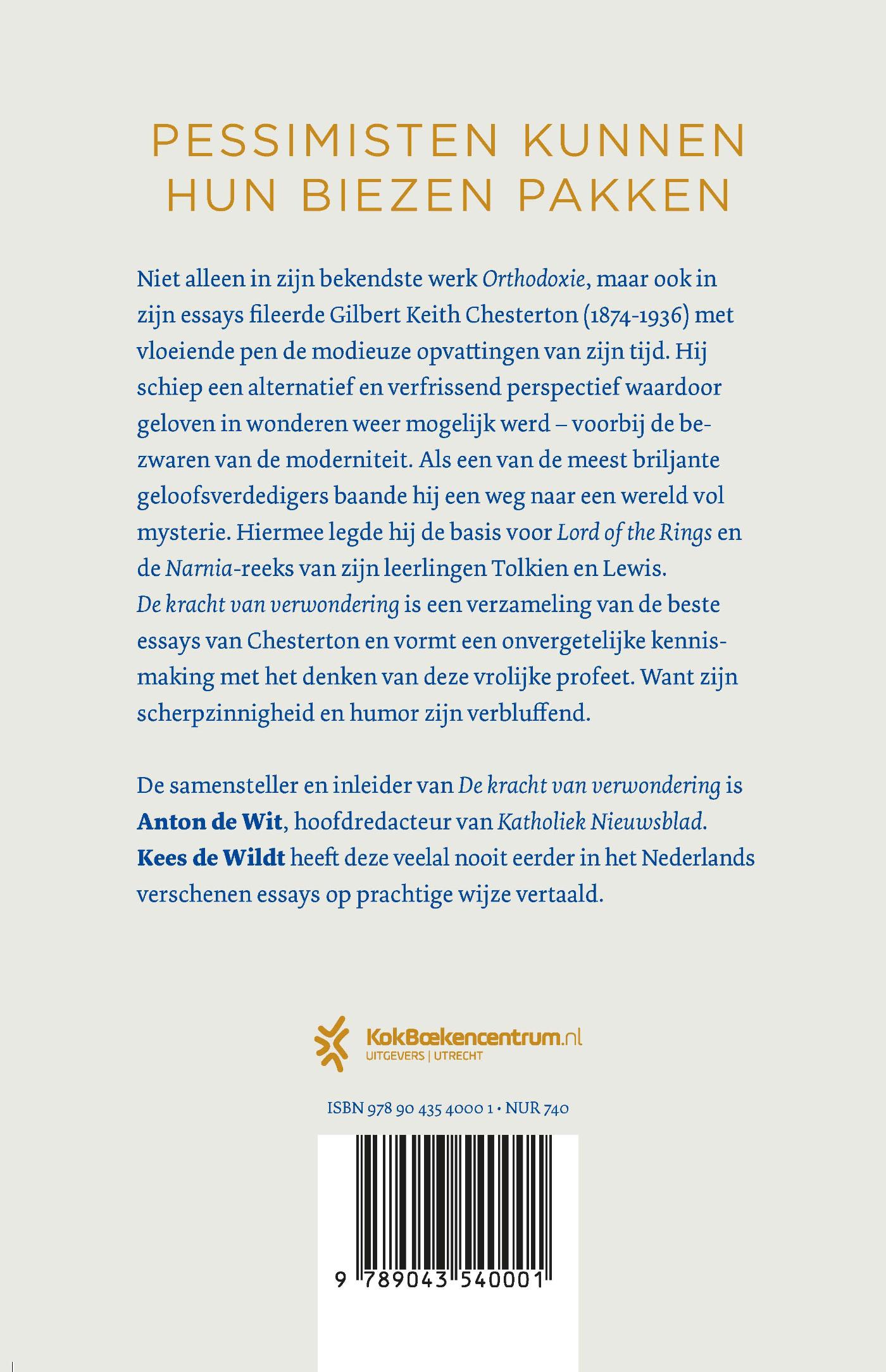 Achterkant van De kracht van verwondering
