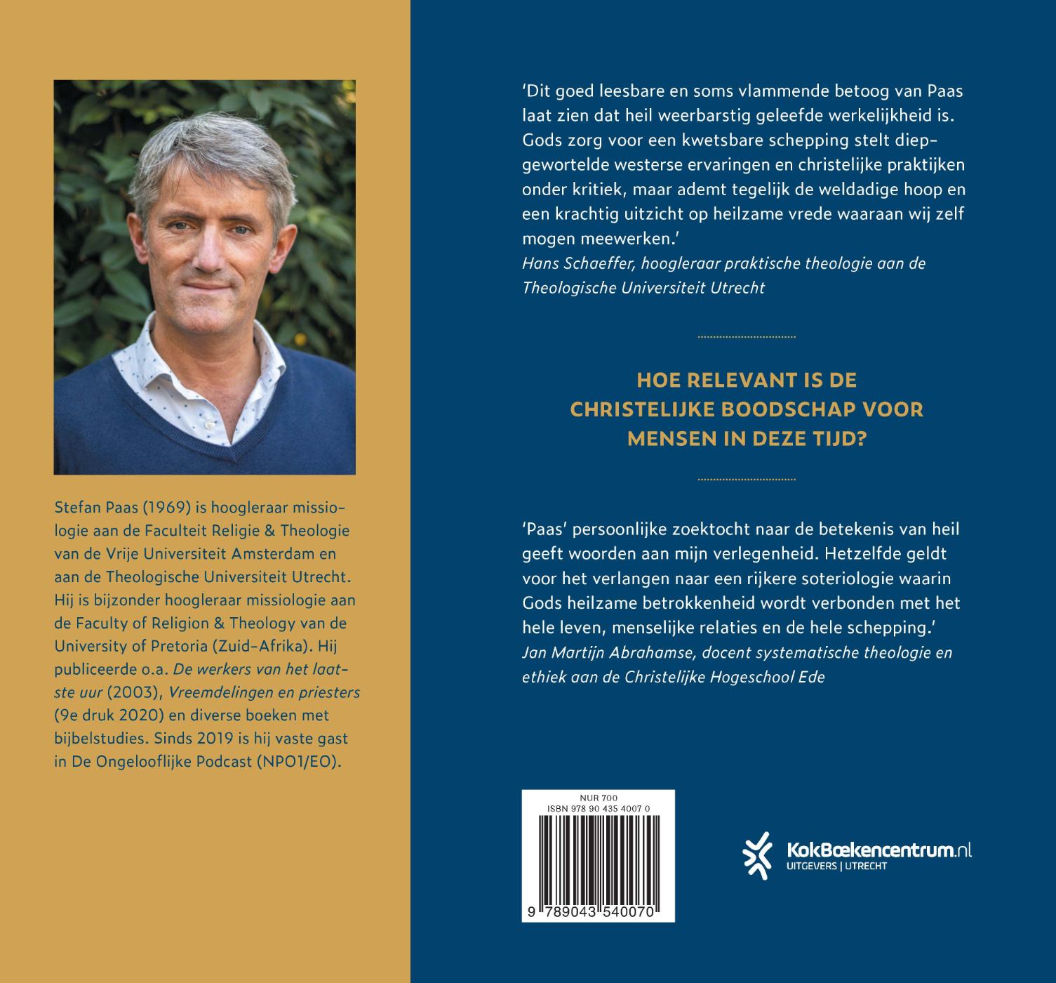 Achterkant van Vrede op aarde