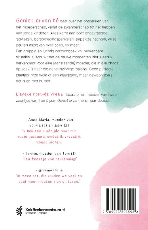 Achterkant van Geniet ervan hè