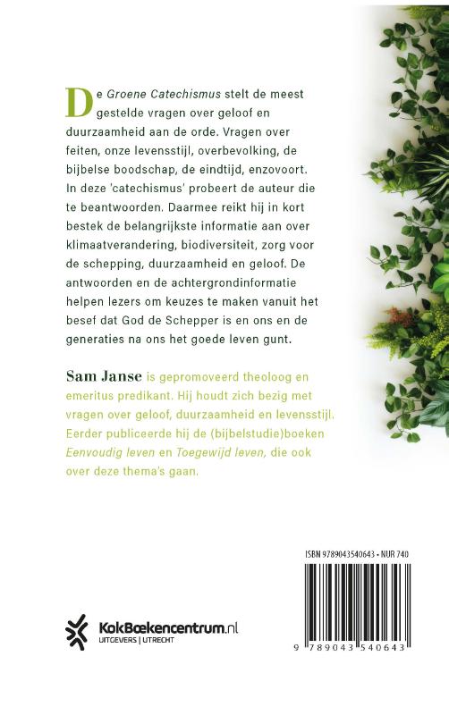 Achterkant van Groene catechismus