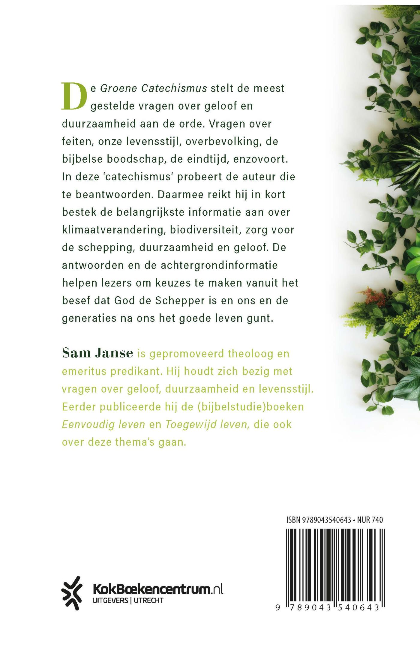 Achterkant van Groene catechismus