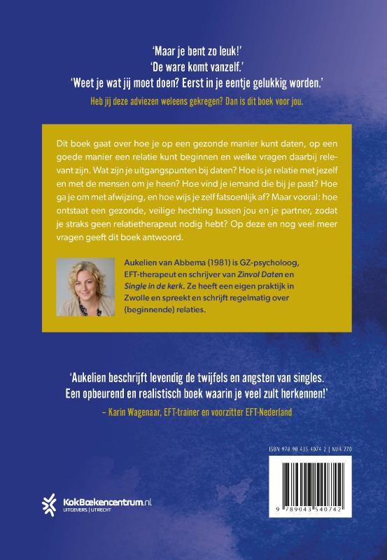Achterkant van Het relatieboek voor singles