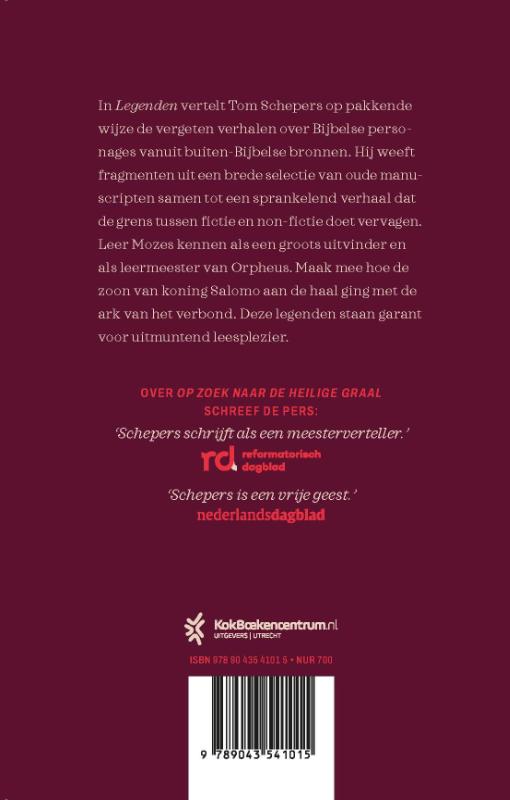 Achterkant van Legenden