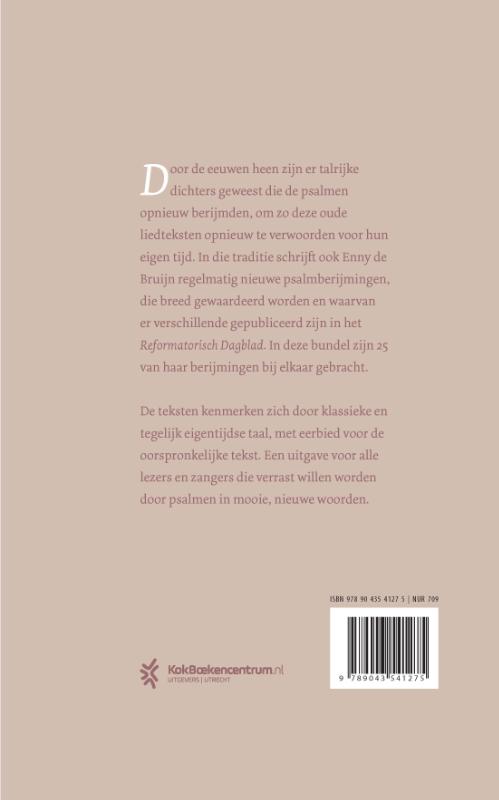 Achterkant van Nieuw berijmd