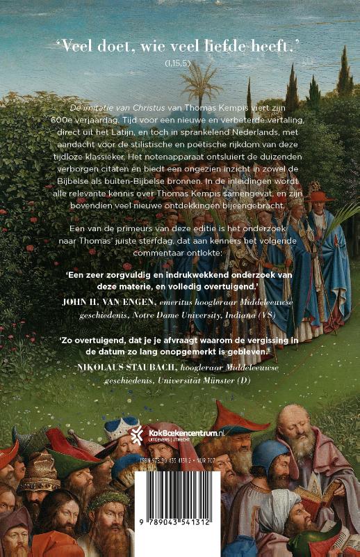 Achterkant van De imitatie van Christus