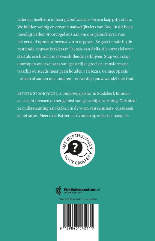 Achterkant van Verblijven in de ziel