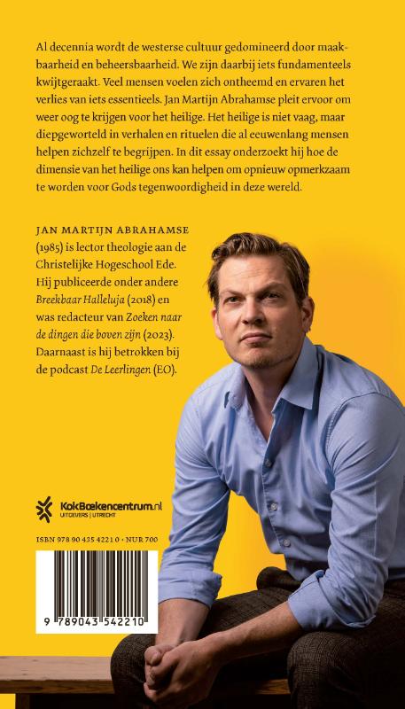 Achterkant van Verlangen naar het heilige