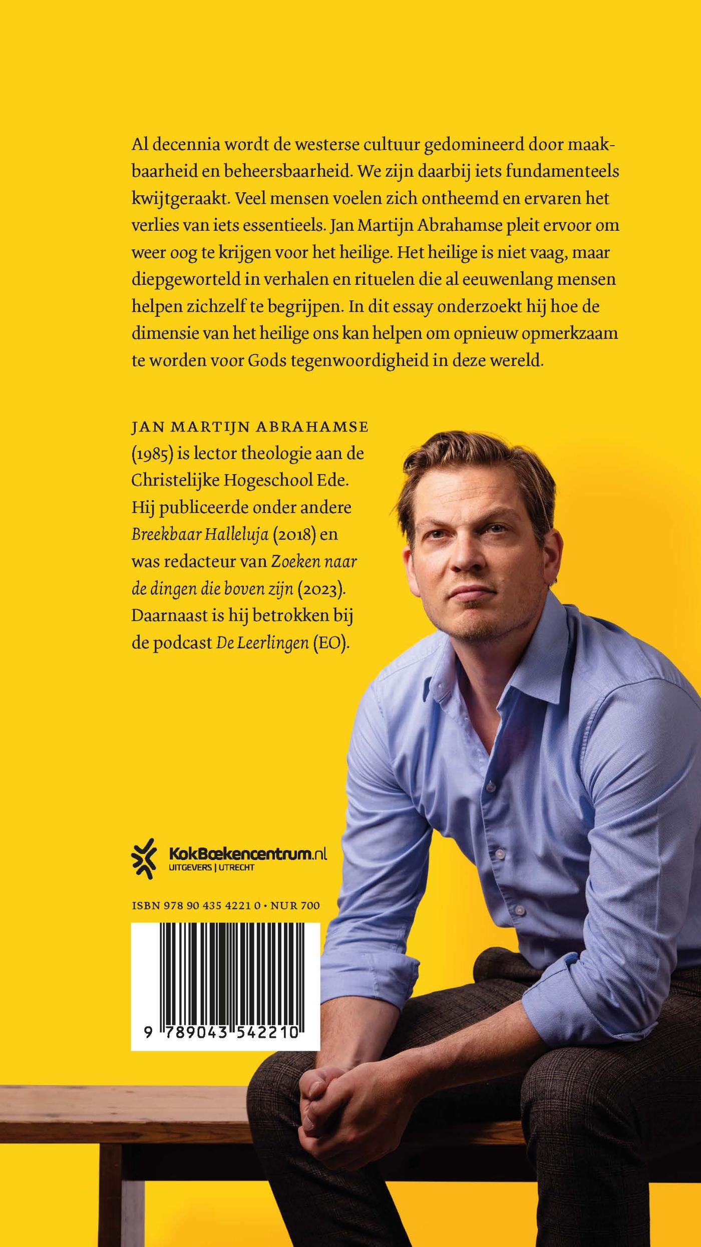 Achterkant van Verlangen naar het heilige