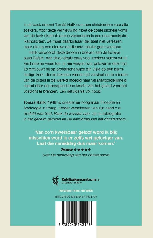 Achterkant van Dromen van een nieuwe morgen