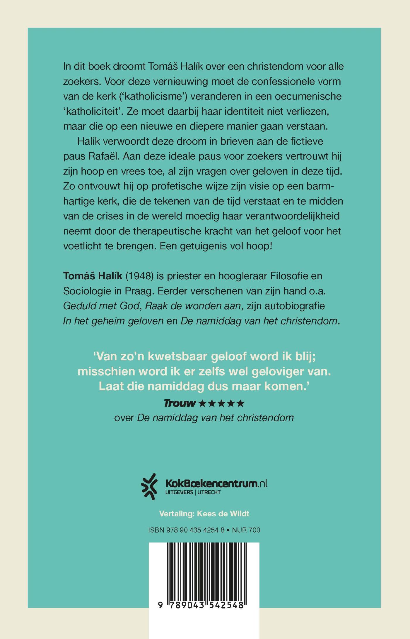Achterkant van Dromen van een nieuwe morgen