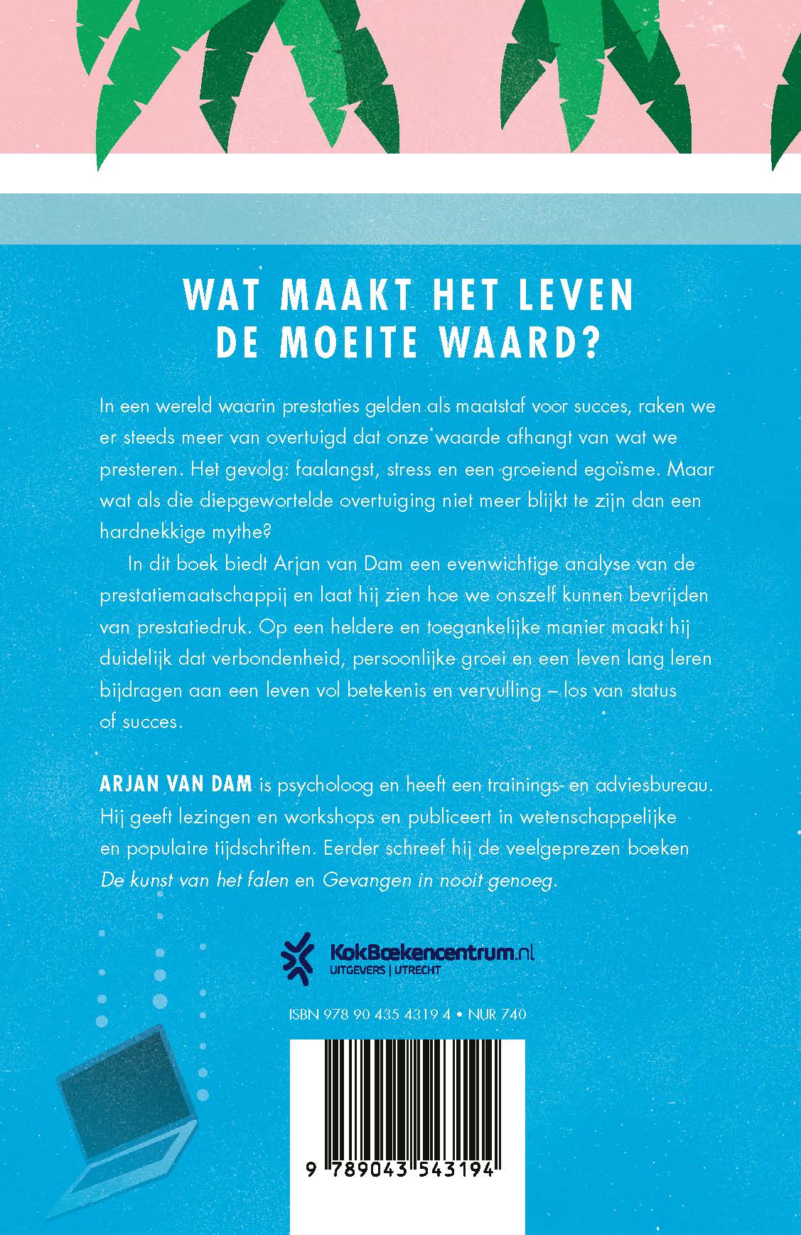 Achterkant van Succesvol naar de haaien