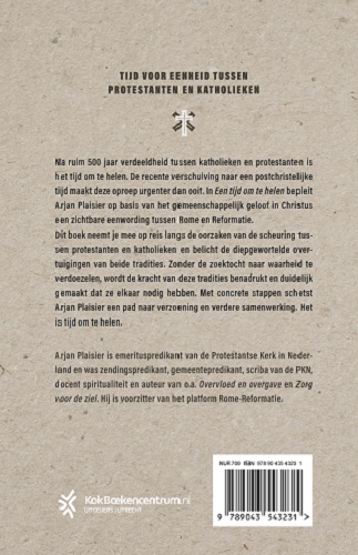 Achterkant van Een tijd om te helen