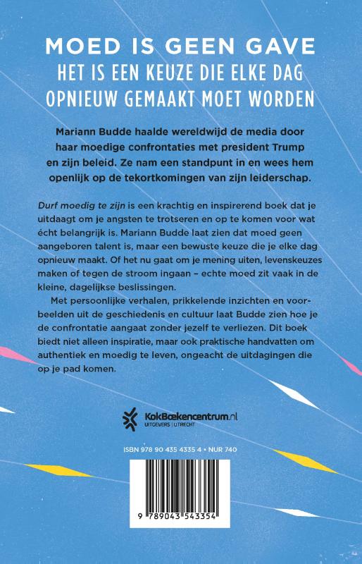 Achterkant van Durf moedig te zijn