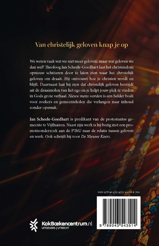 Achterkant van Nieuw mens worden