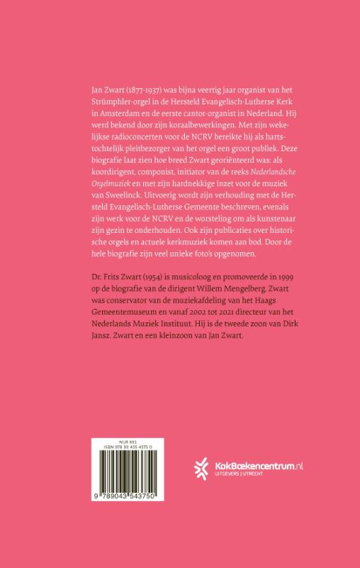 Achterkant van Jan Zwart