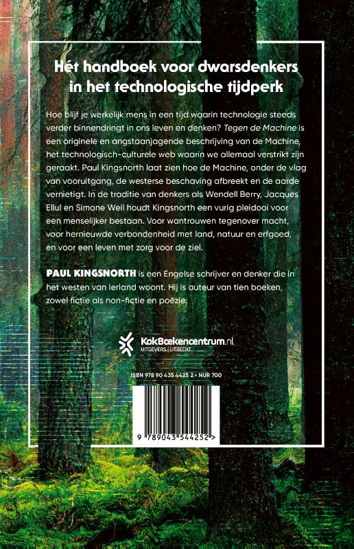 Achterkant van Tegen de Machine