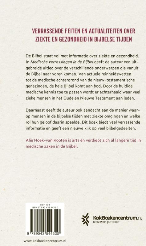 Achterkant van Medische verrassingen in de Bijbel