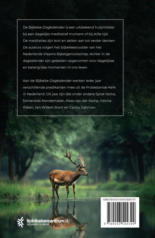 Achterkant van Bijbelse Dagkalender 2027