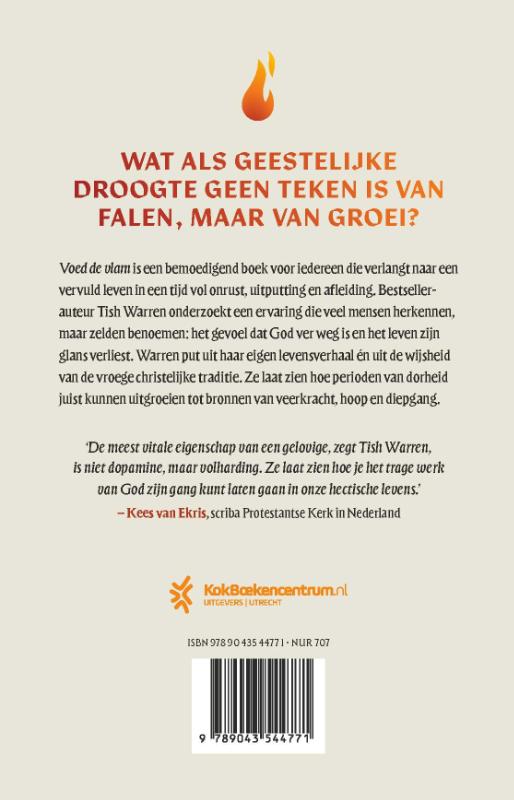 Achterkant van Voed de vlam