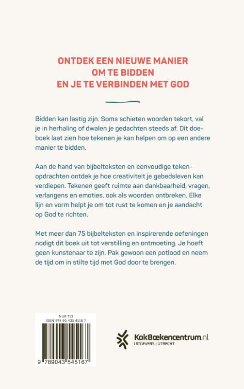Achterkant van Biddend tekenen