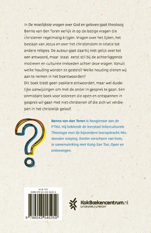 Achterkant van De moeilijkste vragen over God en geloven