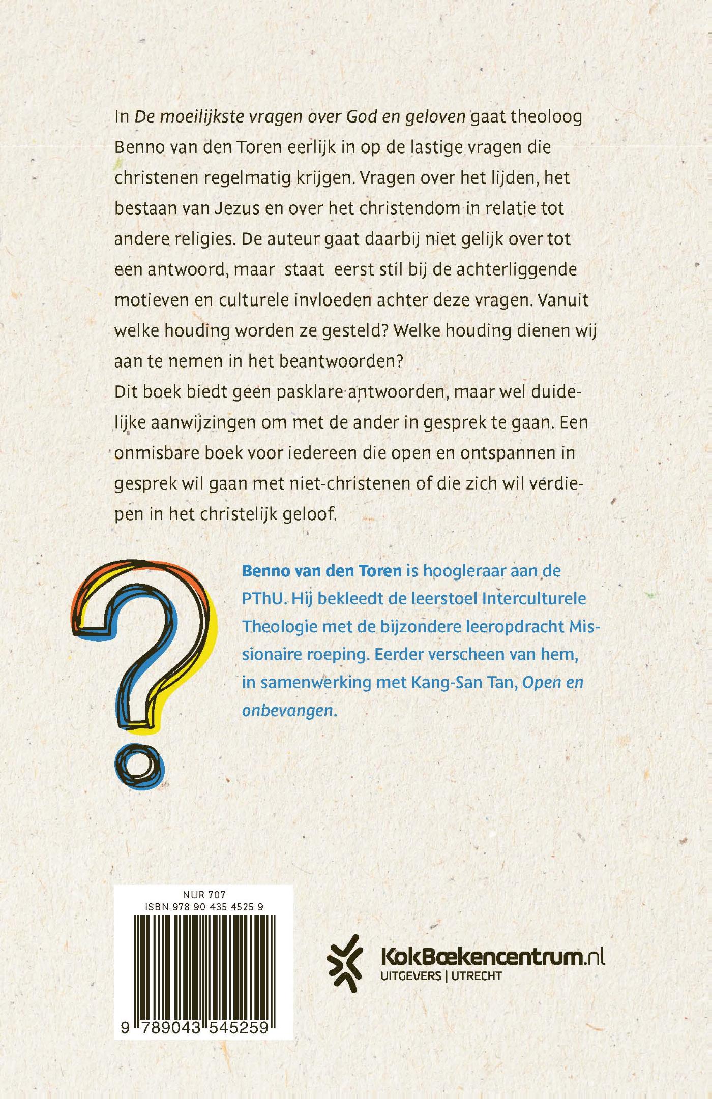 Achterkant van De moeilijkste vragen over God en geloven