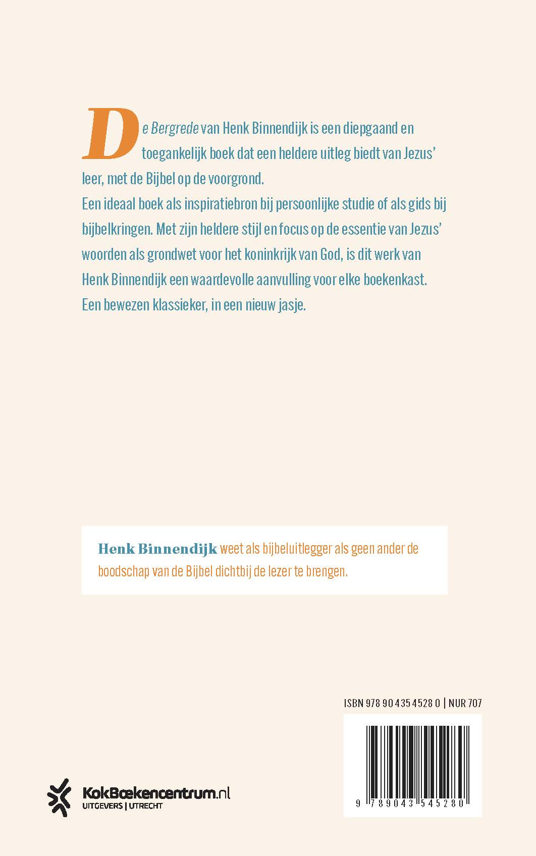 Achterkant van De bergrede