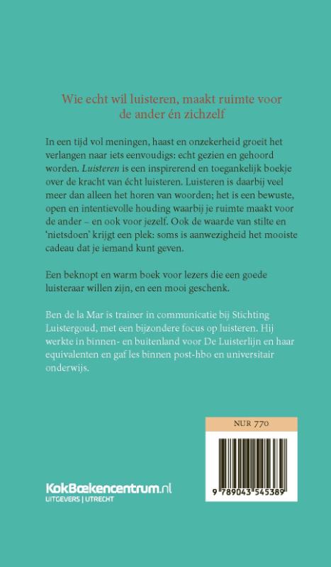 Achterkant van Luisteren